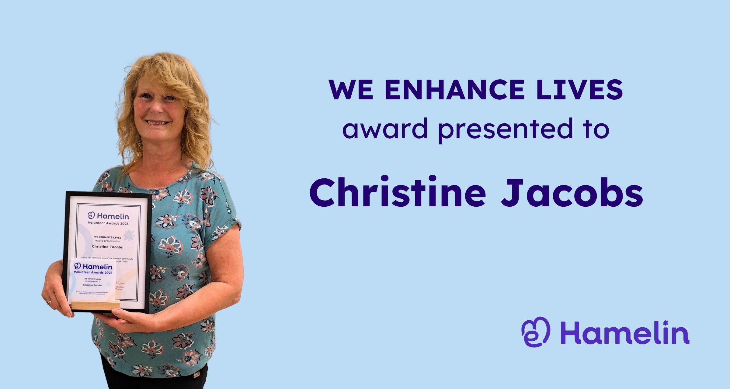 Volunteer Awards 2025 Cristine Jacobs