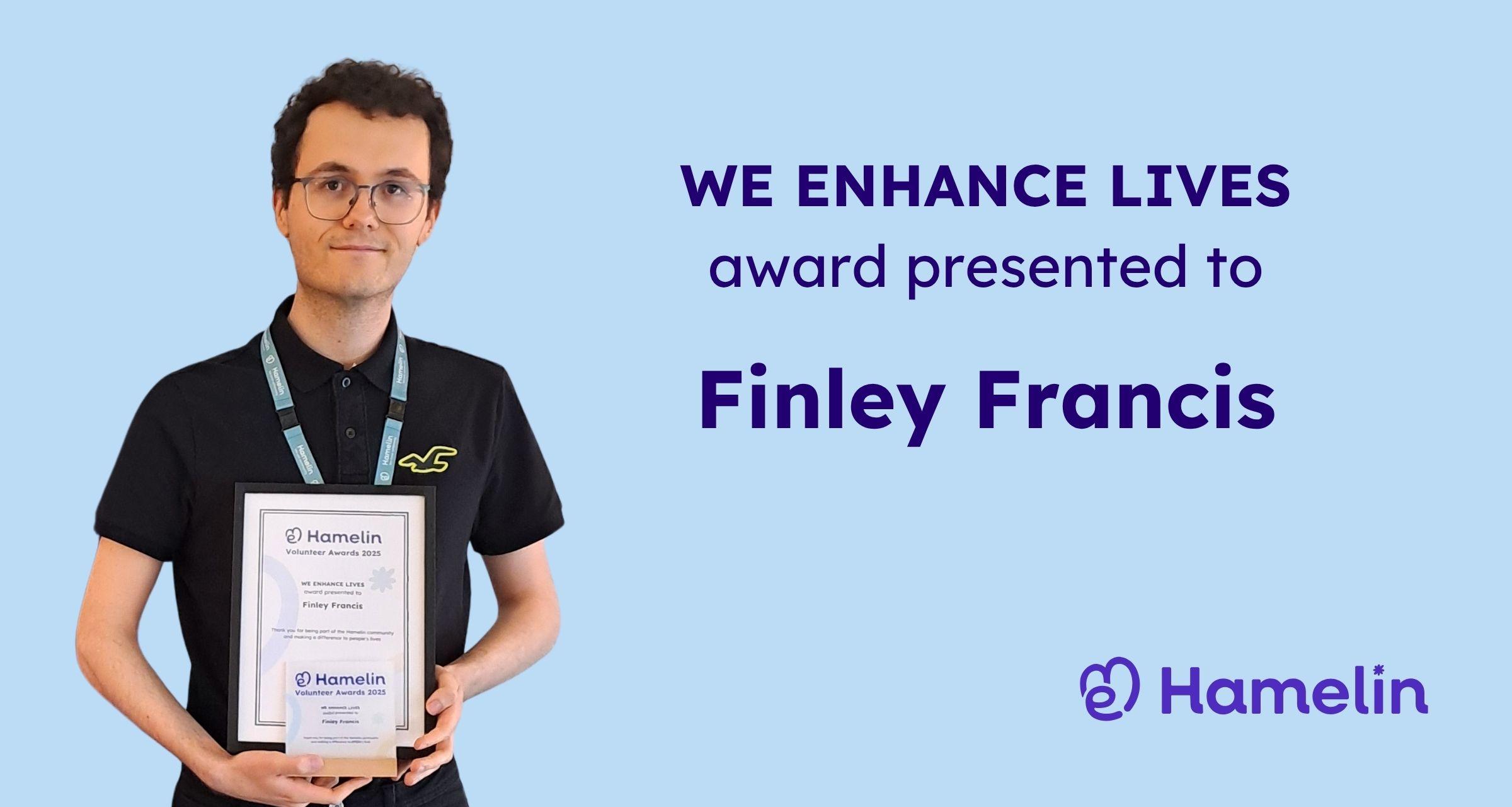 Volunteer Awards 2025 Finley Francis