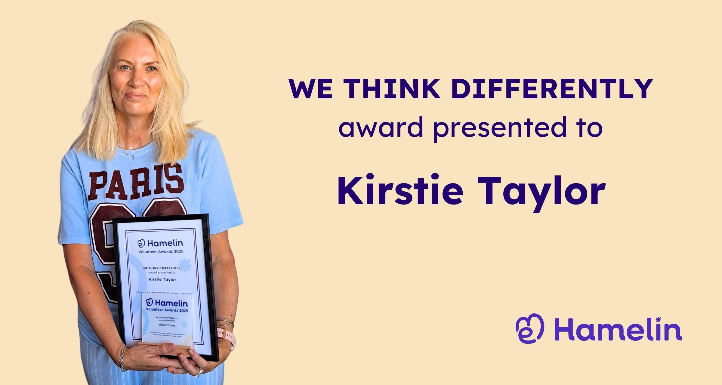 Volunteer Awards 2025 Kirstie Taylor